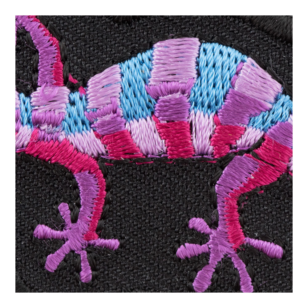 Purple Velvet Gecko Patch, Exotic Lizard Patches — detail view 1