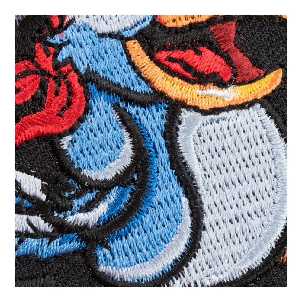 Pirate Bird Blue Parrot Patch, Parrot &amp; Animal Patches — detail view 1