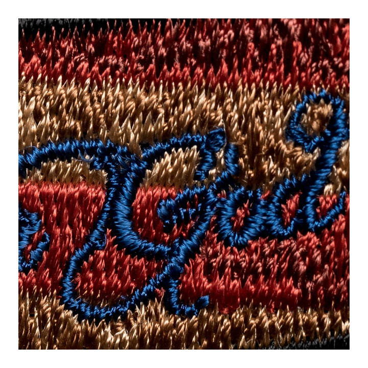 One Nation Under God US Flag Rocker Patch, Small Size — detail view 2