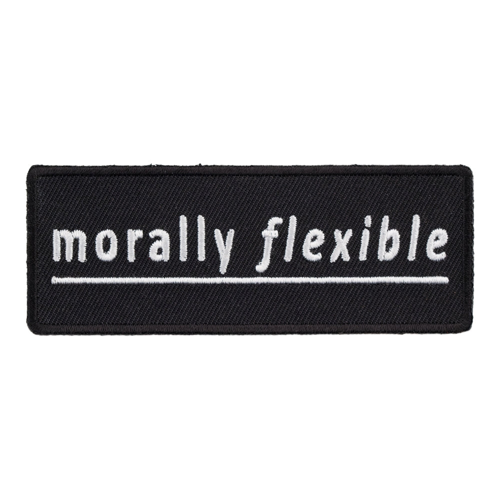 Morally Flexible Patch, Funny Sayings Patches — product image