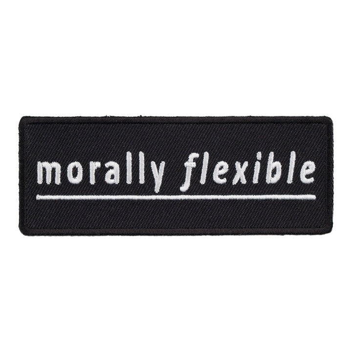 Morally Flexible Patch, Funny Sayings Patches — product image