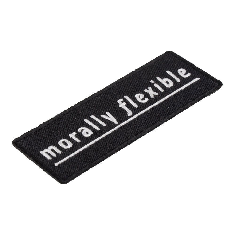 Morally Flexible Patch, Funny Sayings Patches — detail view 2