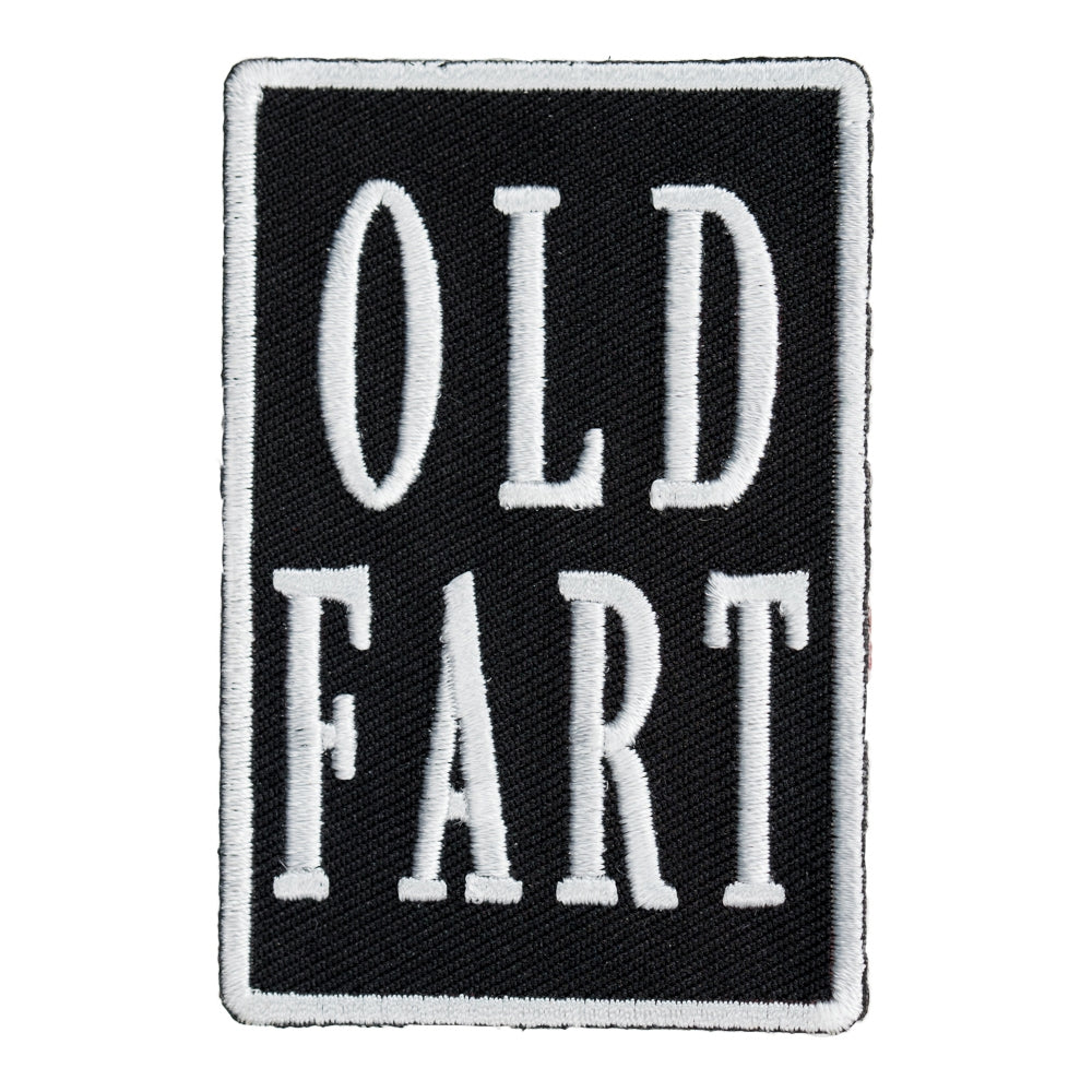 Old Fart Black &amp; White Patch, Funny Patches — product image