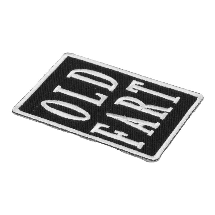 Old Fart Black &amp; White Patch, Funny Patches — detail view 1