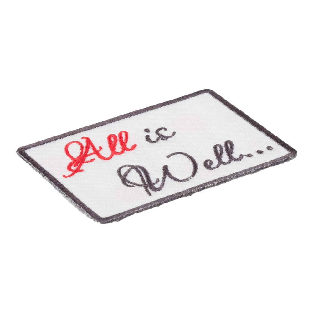 All Is Well Script Patch, Inspirational Sayings Patches — detail view 1