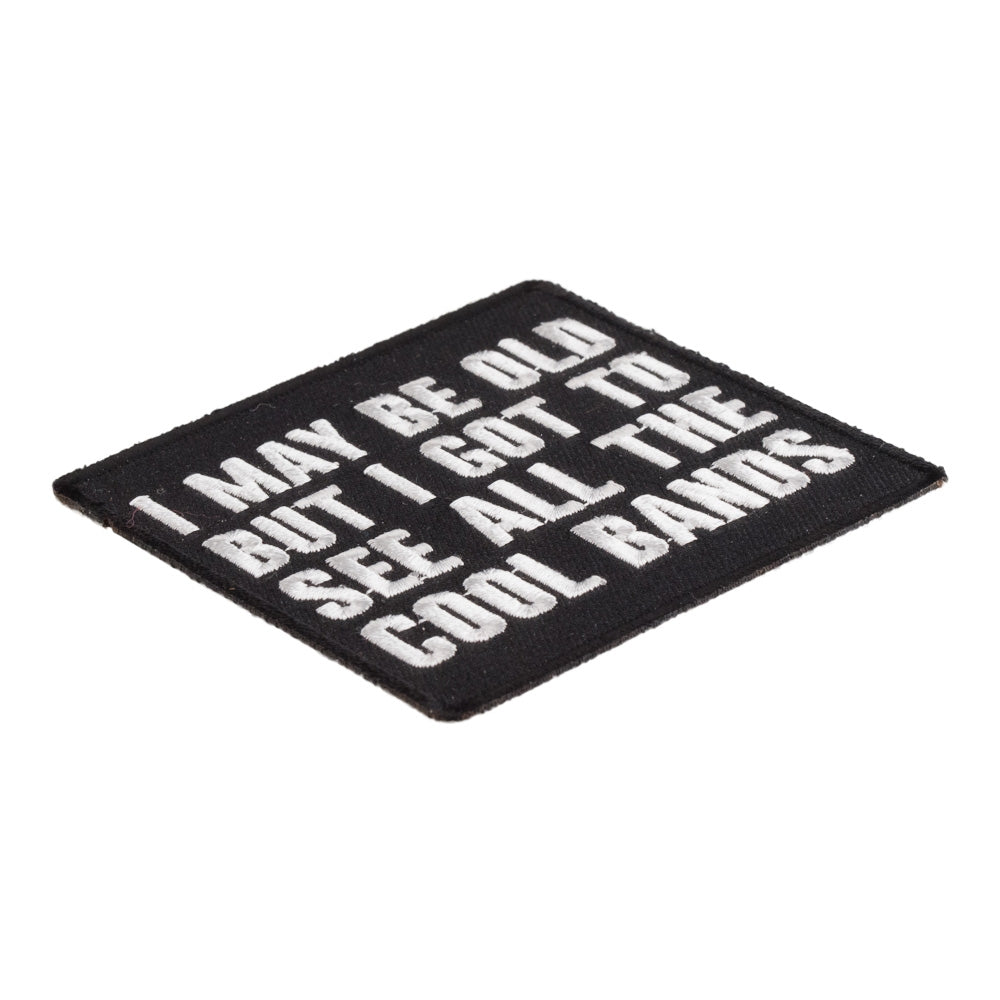 I May Be Old Cool Bands Patch, Funny Patches — detail view 1