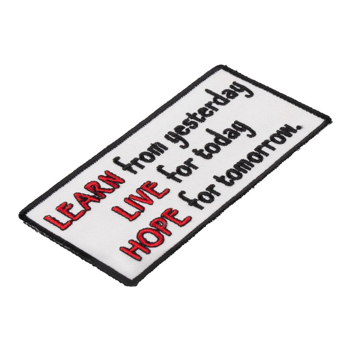 Learn From Yesterday Live Hope Patch, Inspirational Patches — detail view 2