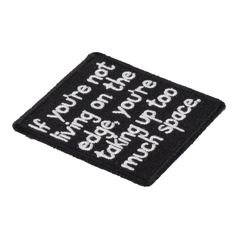 If You're Not Living On The Edge Patch, Funny Patches — detail view 1
