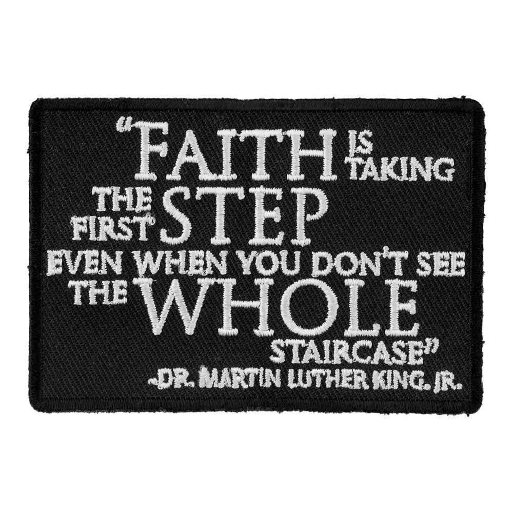 Faith Is Taking The First Step Patch, Inspirational Patches — product image