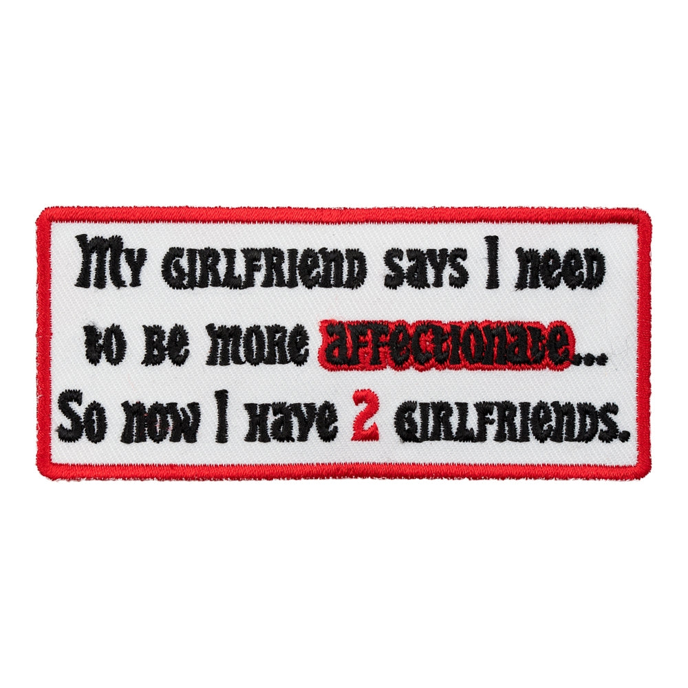 My Girlfriend Says Affectionate Patch, Funny Patches — product image