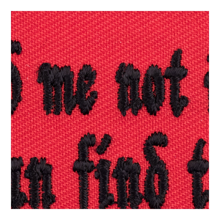 Lead Me Not Into Temptation Patch, Funny Patches — detail view 2