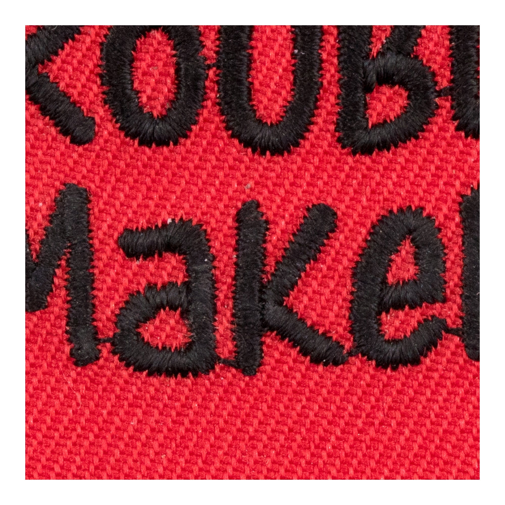 Trouble Maker Devil Horns Patch, Funny Patches — detail view 2