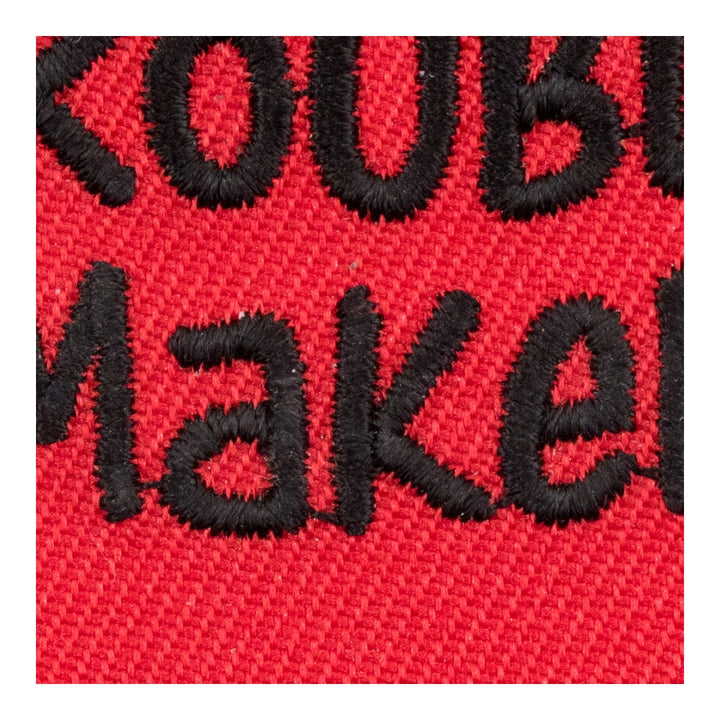 Trouble Maker Devil Horns Patch, Funny Patches — detail view 2