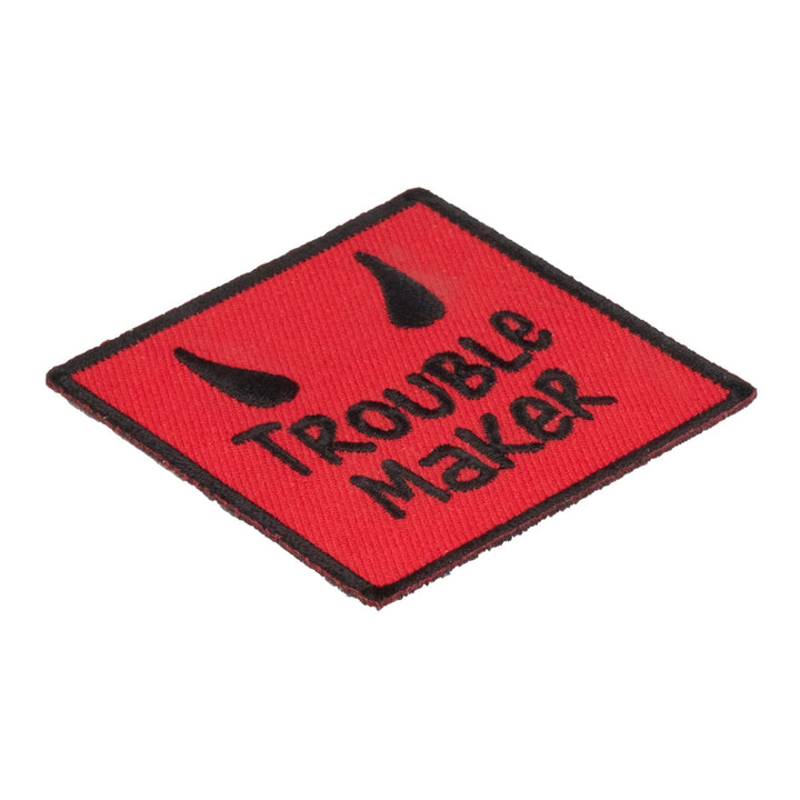 Trouble Maker Devil Horns Patch, Funny Patches — detail view 1