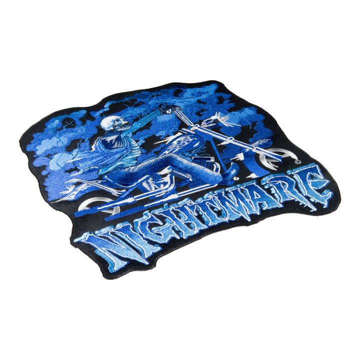 Nightmare Skeleton Motorcycle Patch, Large Size — detail view 1