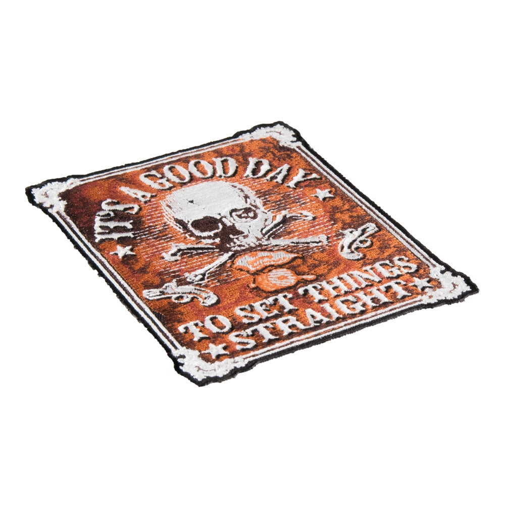 It's A Good Day Skull Patch, Small Size — detail view 1