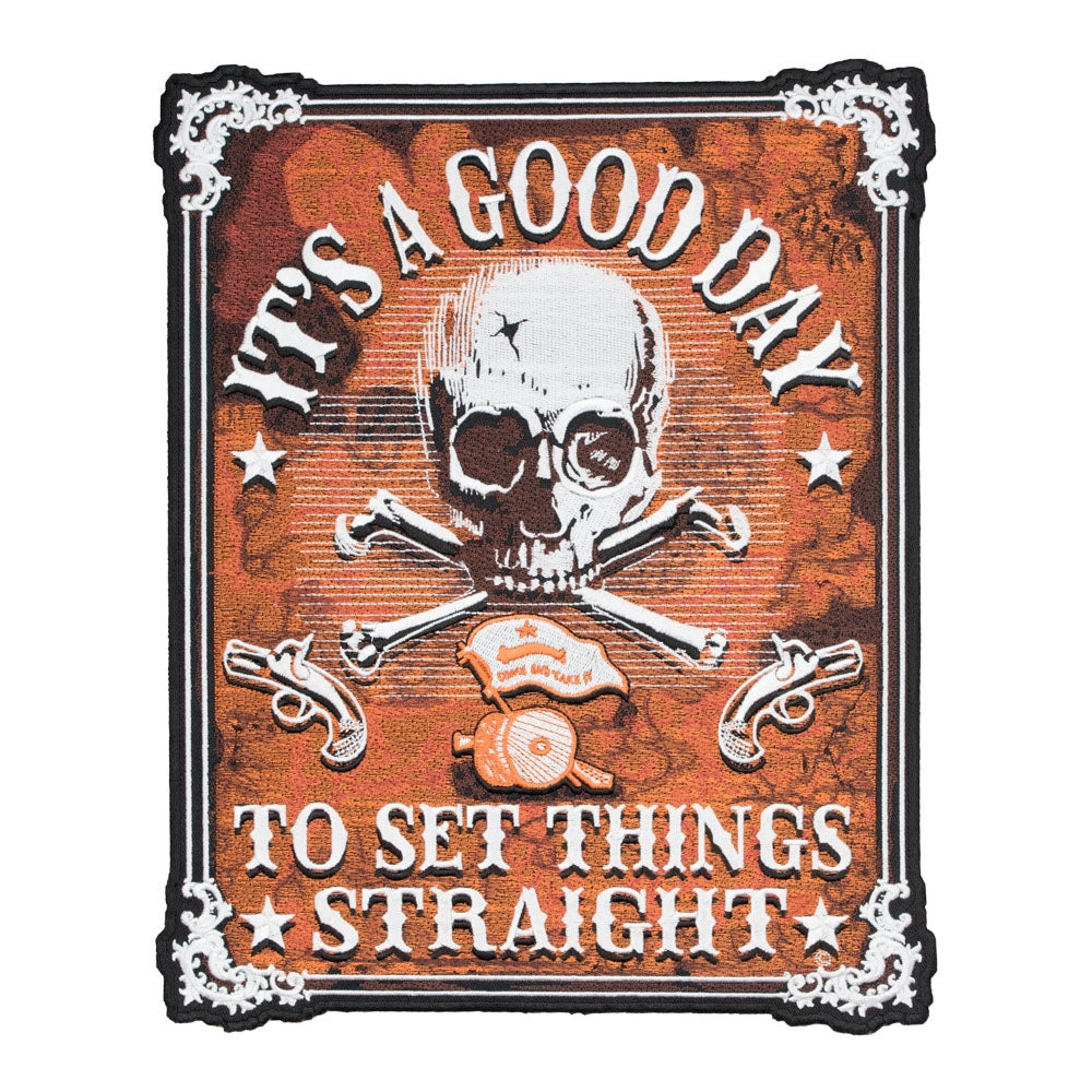 It's A Good Day Skull Patch, Large Size — product image