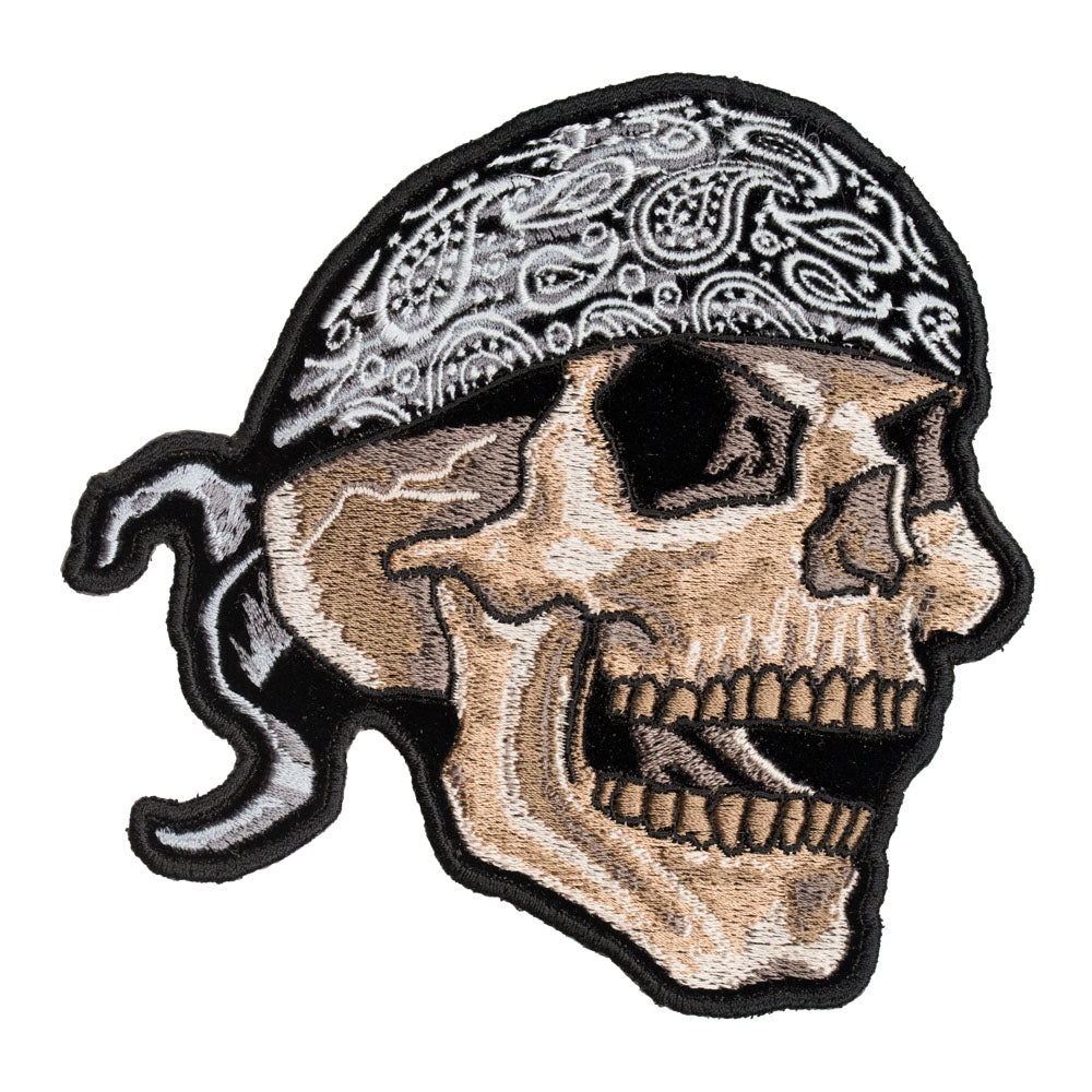 Skull Wearing A Bandana Patch, Small Size — product image