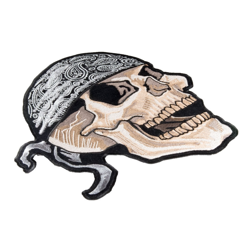 Skull Wearing A Bandana Patch, Large Size — detail view 1