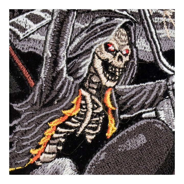Grim Reaper On A Motorcycle Patch, Small Size — detail view 2