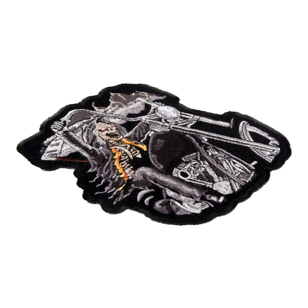 Grim Reaper On A Motorcycle Patch, Small Size — detail view 1
