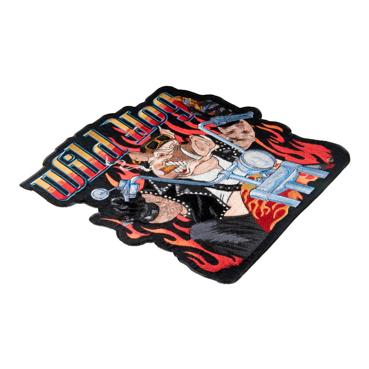 Wild Hog Biker &amp; Flames Patch, Large Size — detail view 2