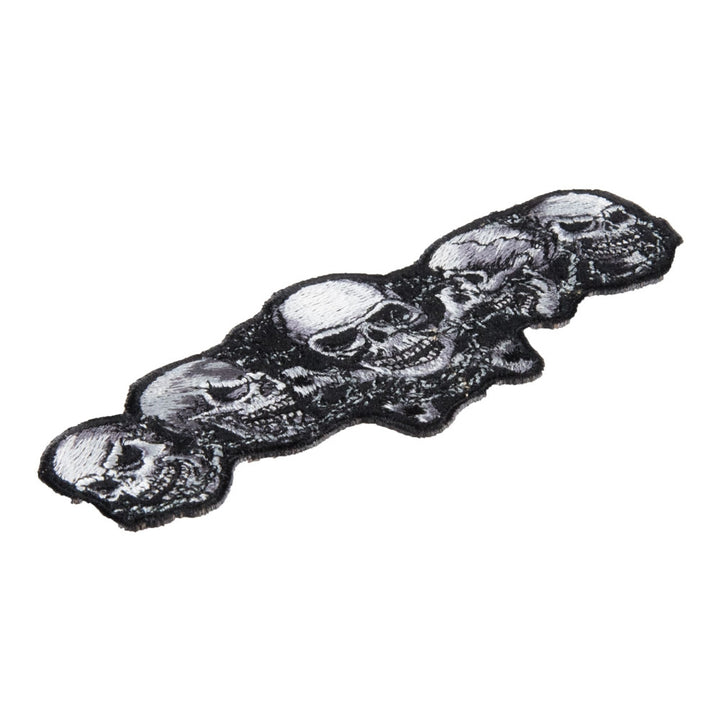 Skulls Crossbones &amp; Barbed Wire Patch, Small Size — detail view 1