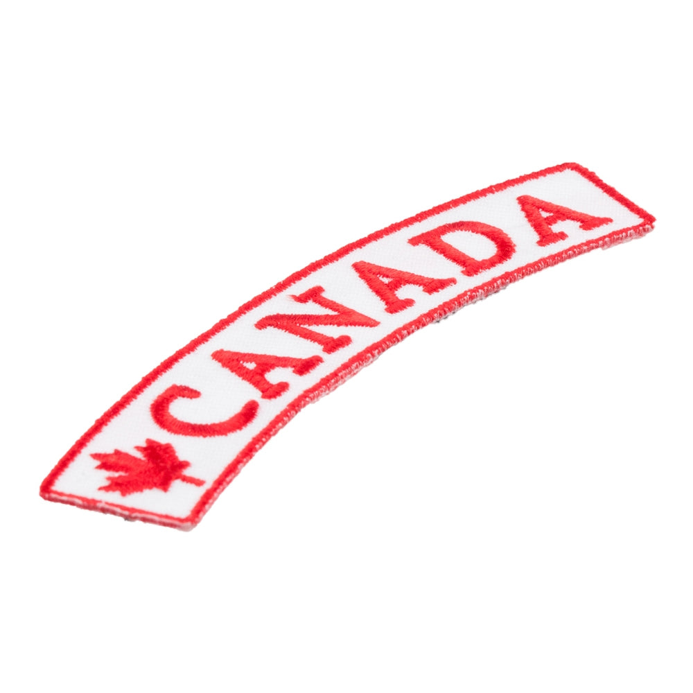 Canada Flag White Rocker Patch, Small Size — detail view 1