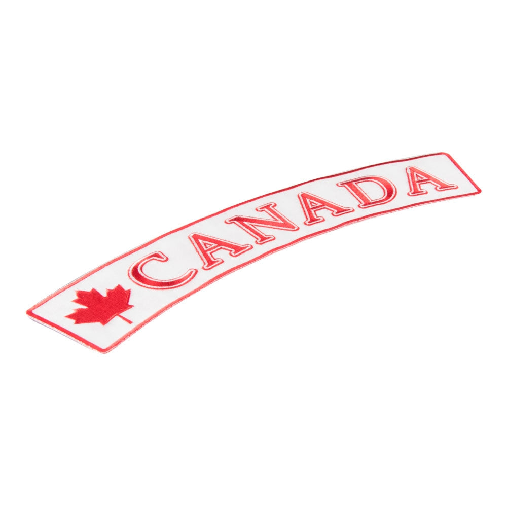 Canada Flag White Rocker Patch, Large Size — detail view 1