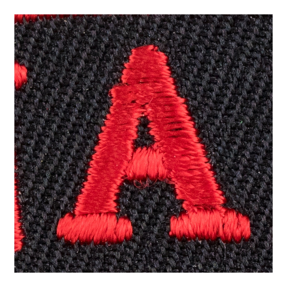 Canada Flag Black Rocker Patch, Small Size — detail view 2