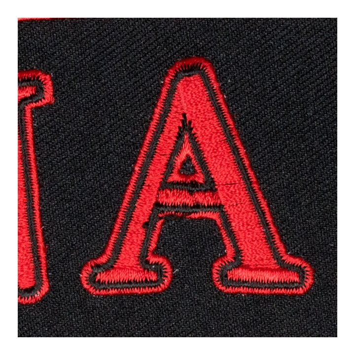 Canada Flag Black Rocker Patch, Large Size — detail view 2