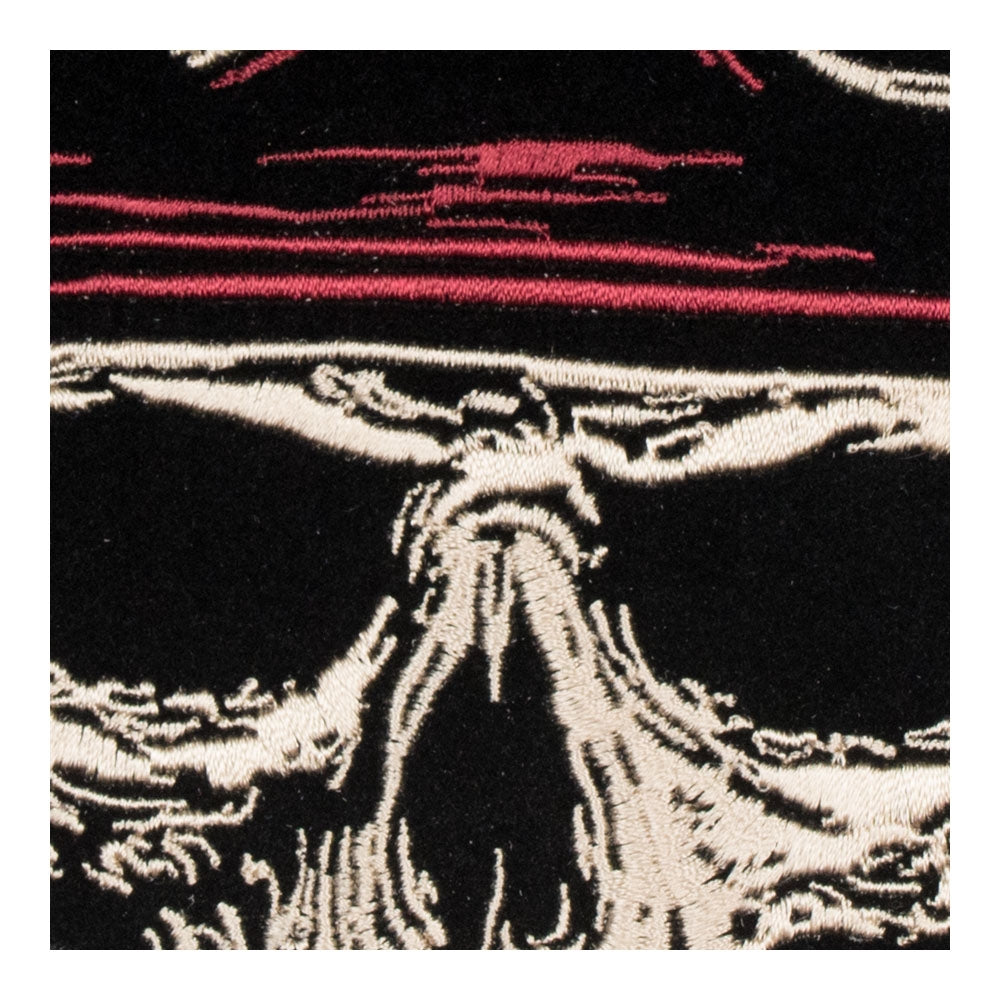 Winged Biker Skull &amp; Riding Goggles Patch, Large Size — detail view 1