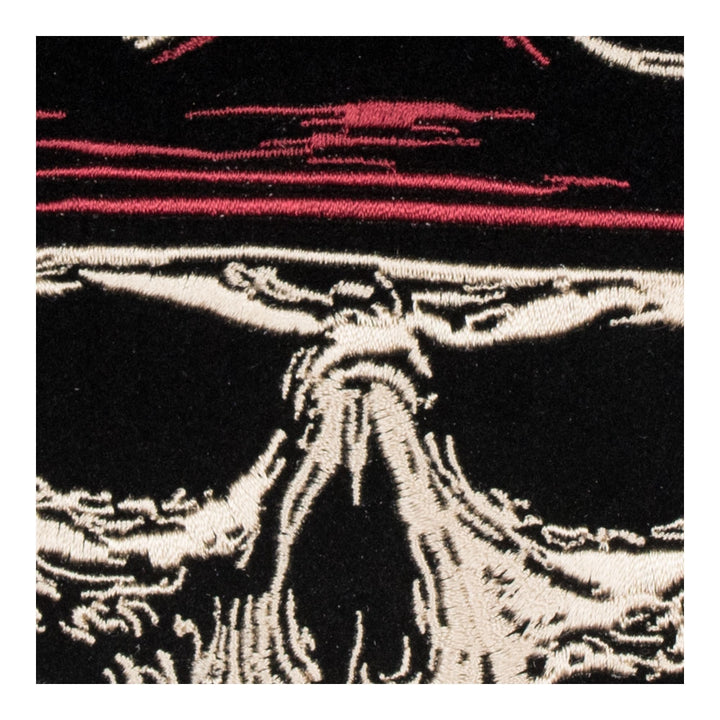 Winged Biker Skull &amp; Riding Goggles Patch, Large Size — detail view 1