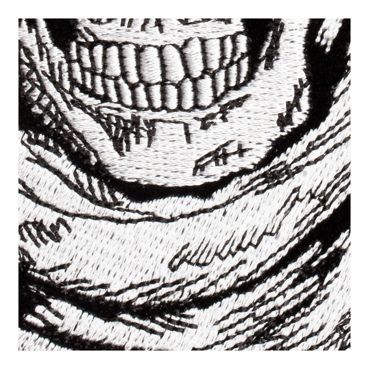 Rider Skull Wearing Scarf, Helmet &amp; Goggles Patch, Small Size — detail view 2