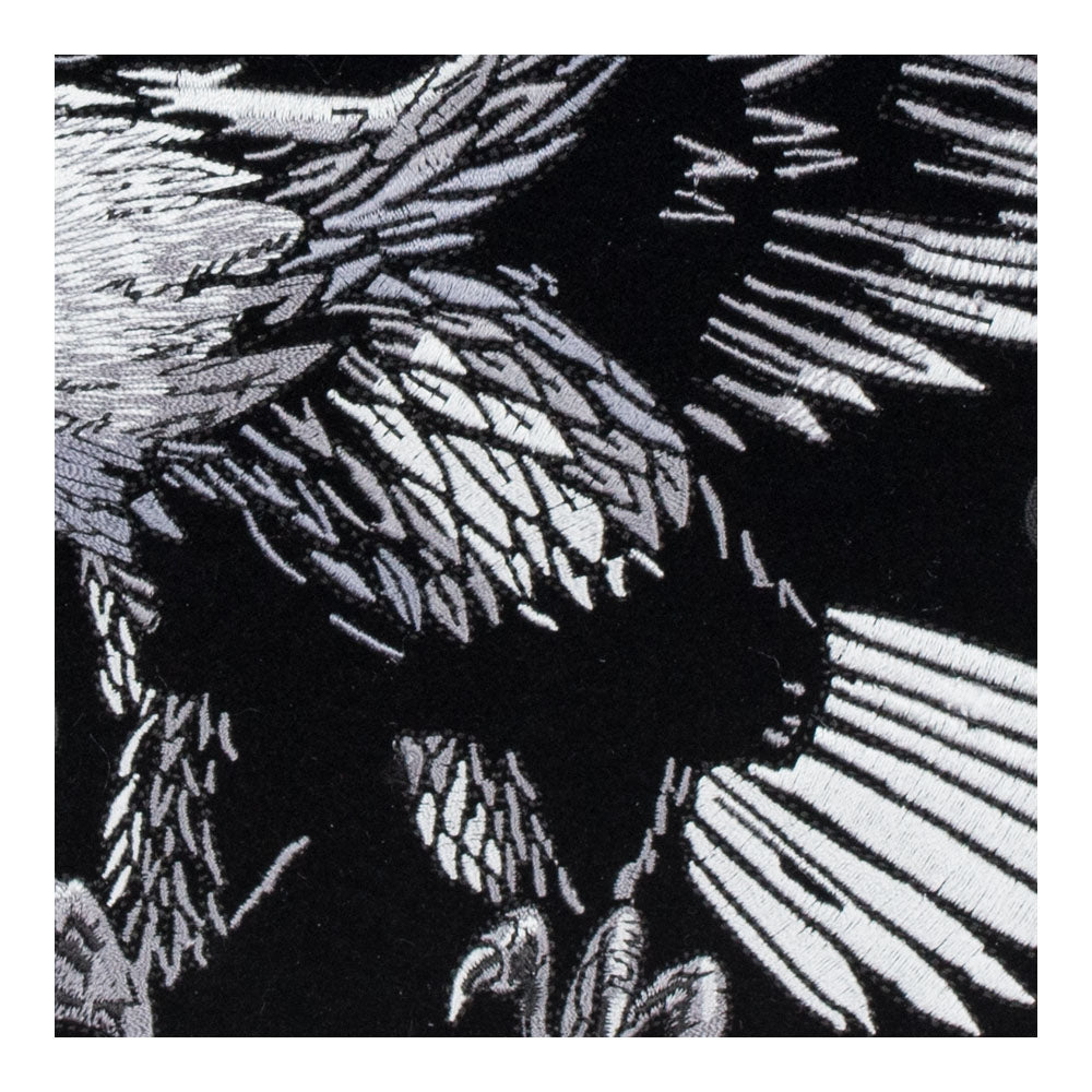 Grey & Black Subdued Soaring Eagle Patch, Large Size — detail view 1