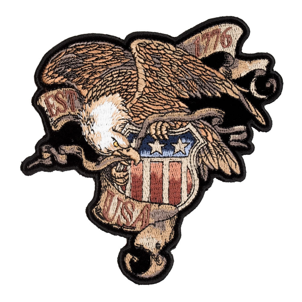 Established 1776 USA Eagle & Crest Patch, Small Size — product image