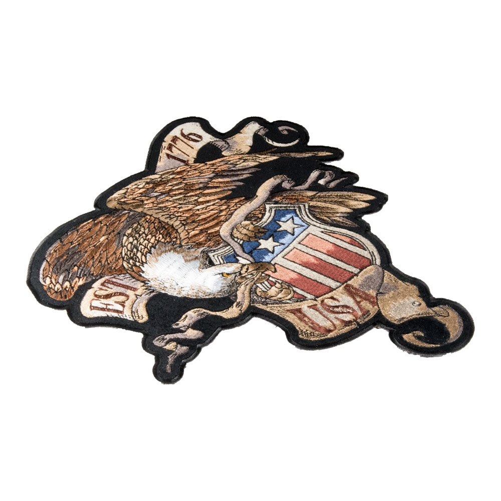 Established 1776 USA Eagle & Crest Patch, Large Size — detail view 1