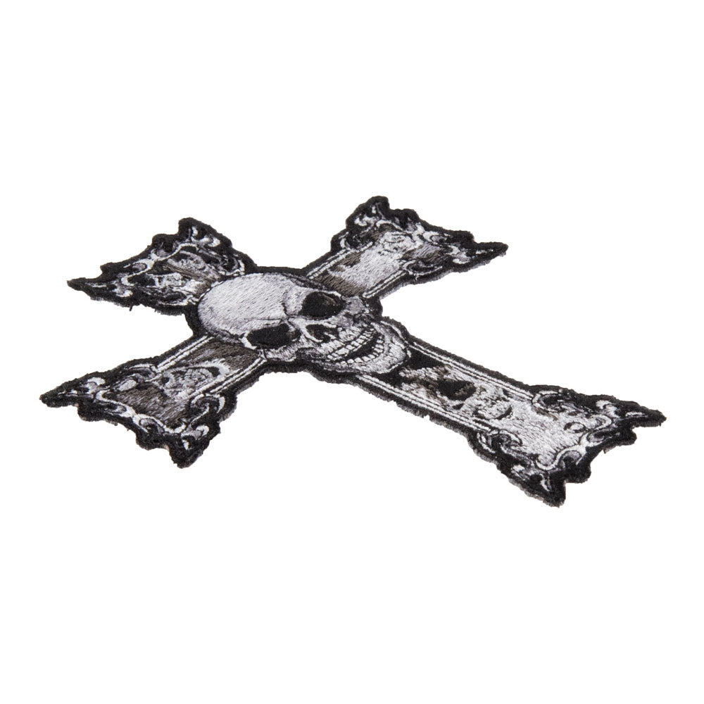 Skulls In Grey Smoke &amp; Cross Patch, Small Size — detail view 2