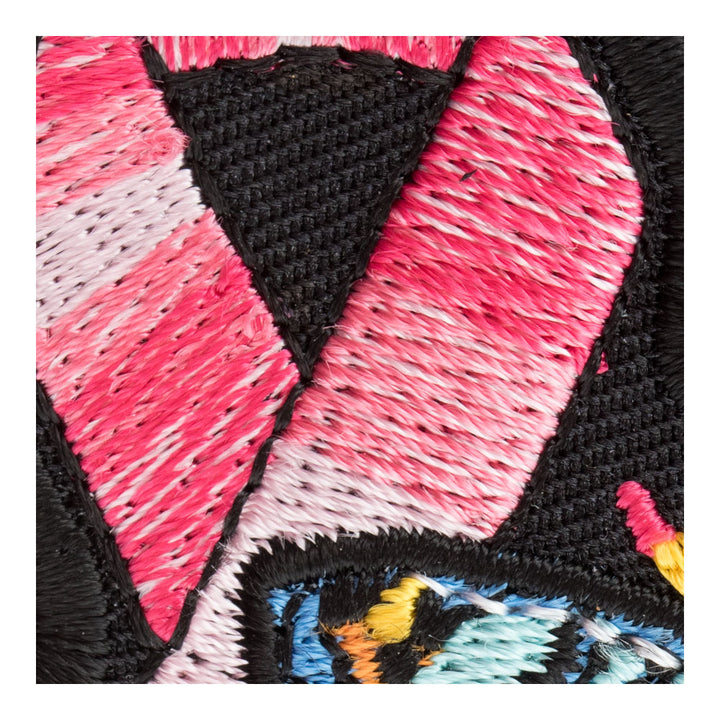 Breast Cancer Pink Ribbon Butterfly Patch, Cancer Support Patches — detail view 2
