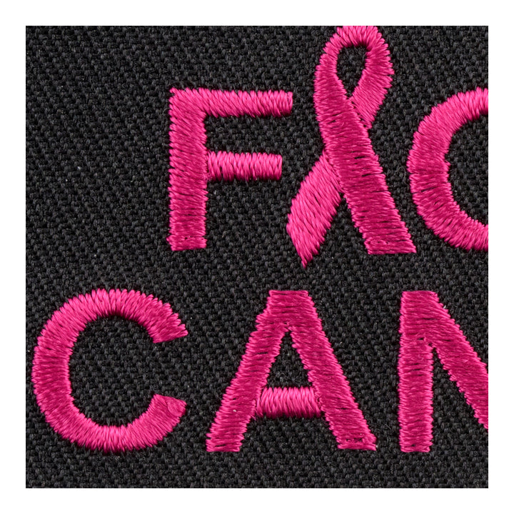 Fight Cancer Pink Ribbon Patch, Cancer Awareness Patches — detail view 2