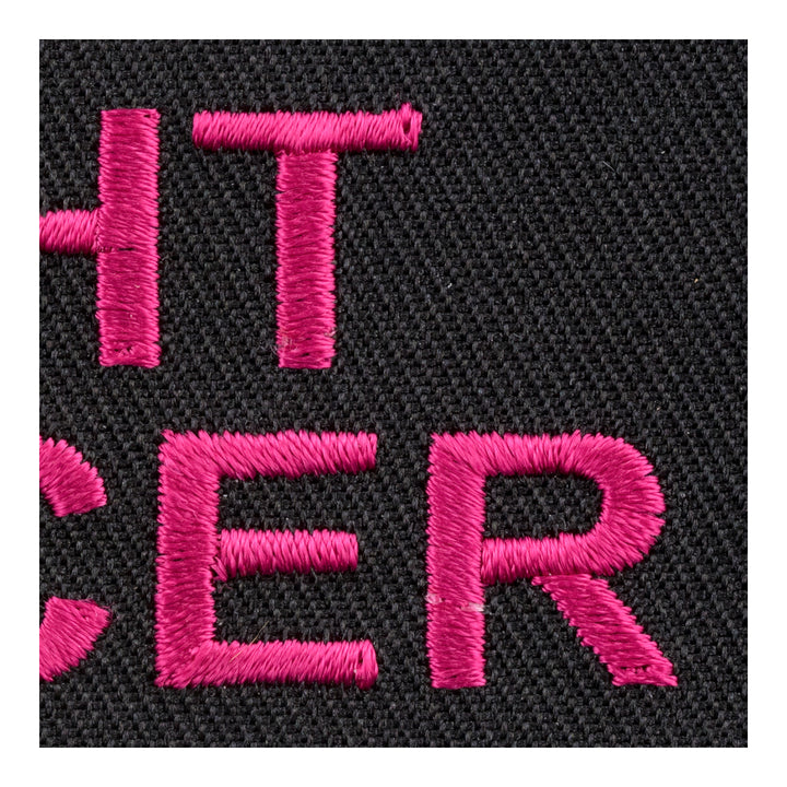 Fight Cancer Pink Ribbon Patch, Cancer Awareness Patches — detail view 1