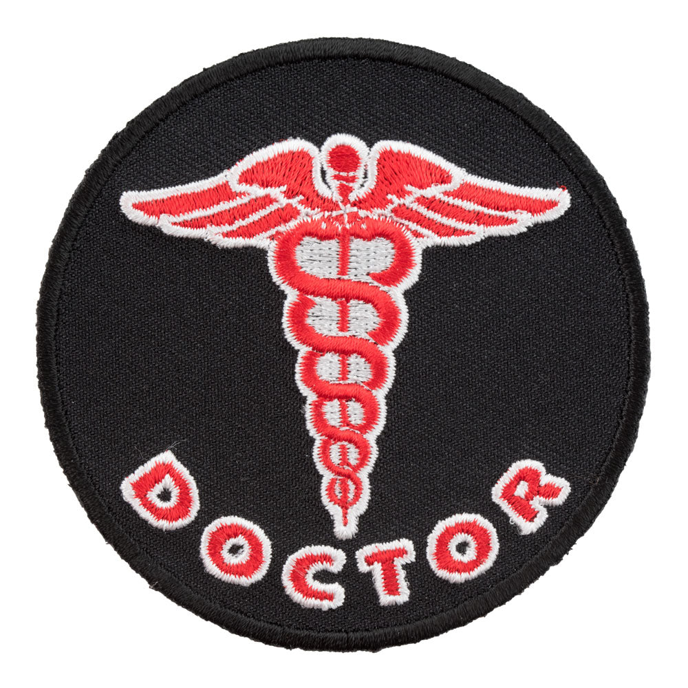 Doctor Caduceus Red Patch, Medical Profession Patches — product image