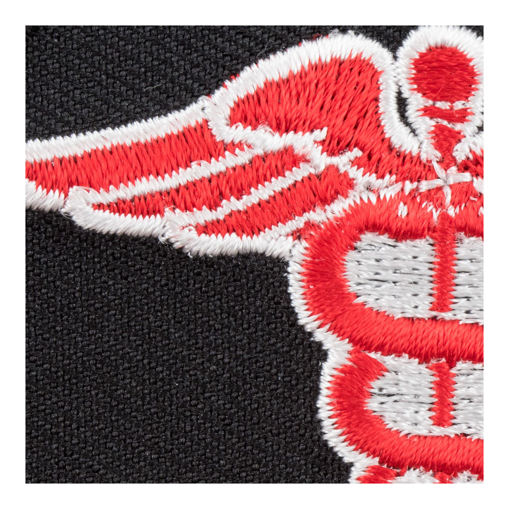 Doctor Caduceus Red Patch, Medical Profession Patches — detail view 1