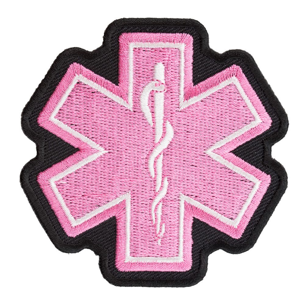 Star Of Life Pink Patch, Medical Profession Patches — product image