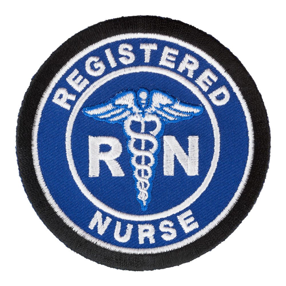 Registered Nurse Medical Symbol Blue Patch, Medical Patches — product image