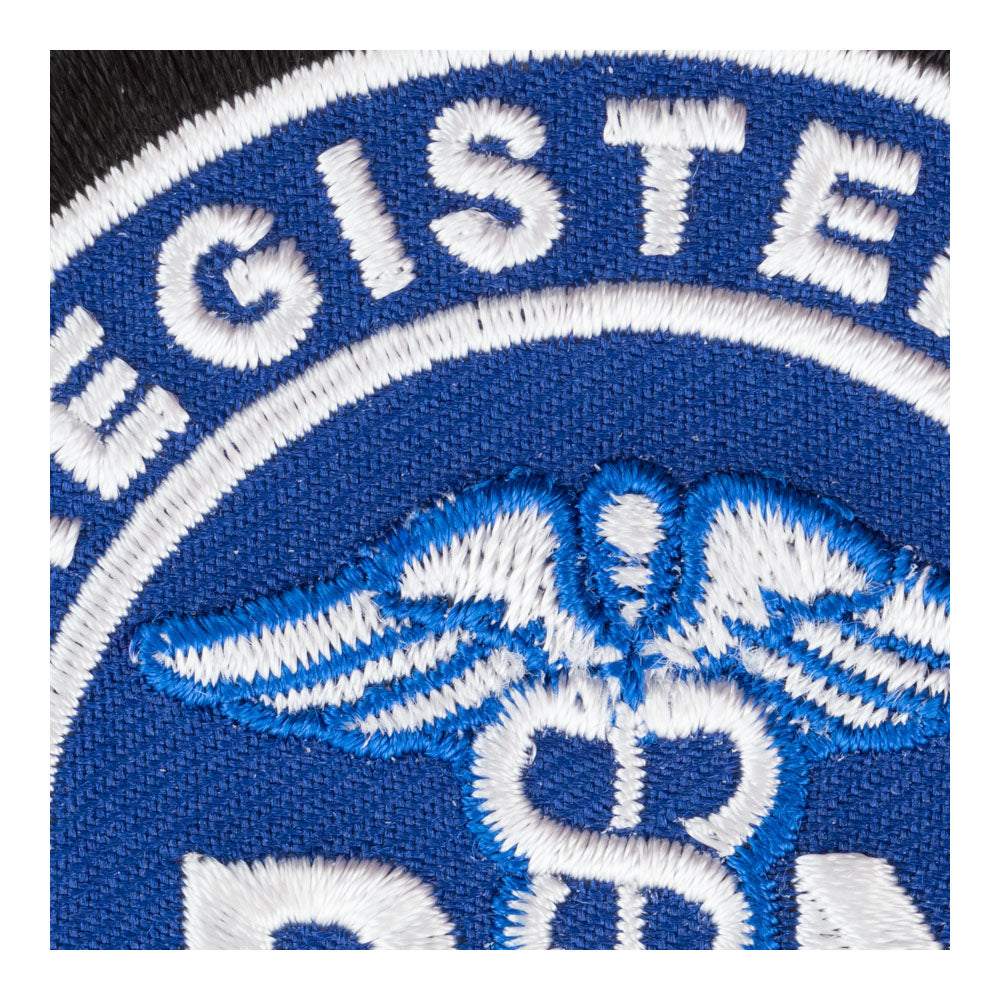 Registered Nurse Medical Symbol Blue Patch, Medical Patches — detail view 1