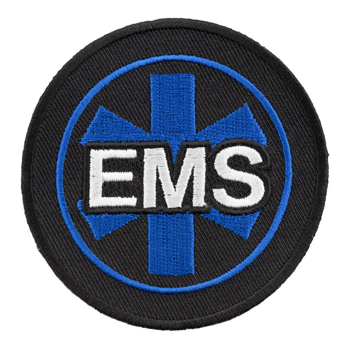 EMS Star Of Life Round Patch, Medical Profession Patches — product image