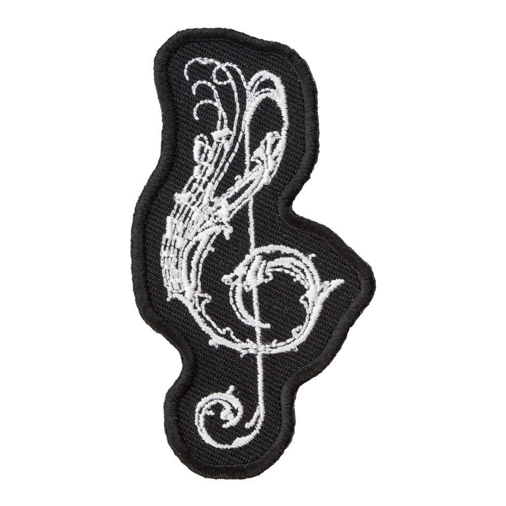 Whimsical Treble Clef Patch, Musical Notes Patches — product image