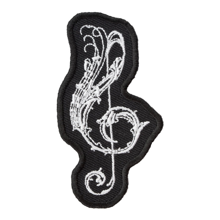 Whimsical Treble Clef Patch, Musical Notes Patches — product image