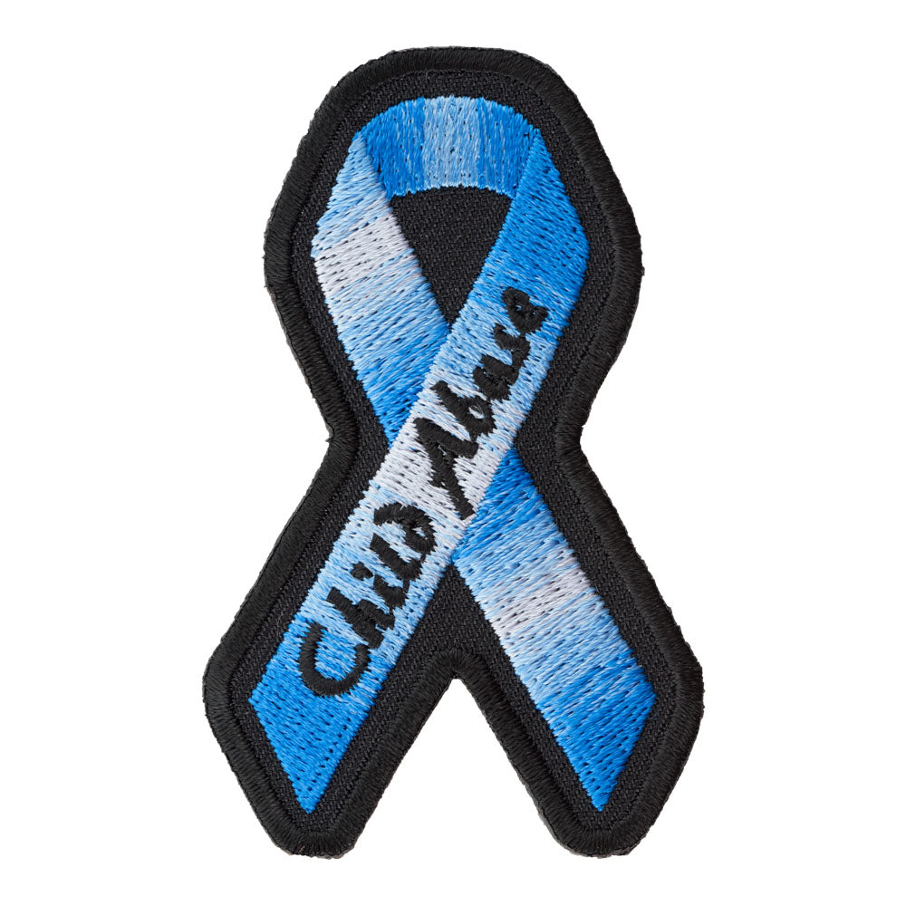 Child Abuse Royal Blue Ribbon Patch, Awareness Patches — product image